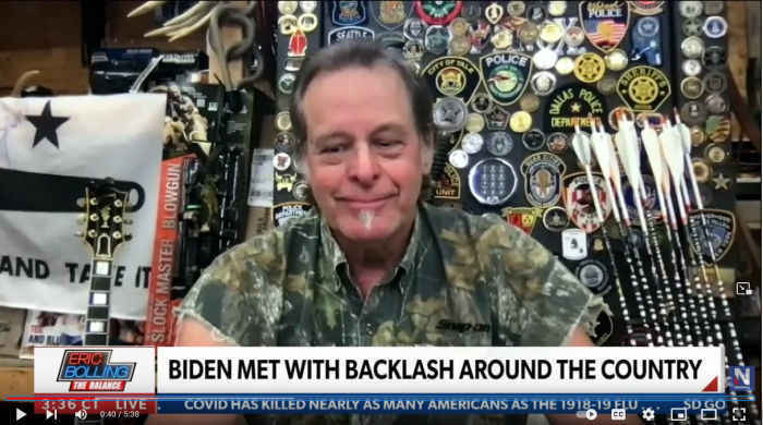 Ted Nugent: Real America is 'pissed off' at traitor, 'so-called President' Biden